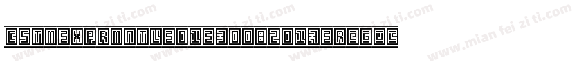CSTM XPRMNTL 01 30082017 Regular字体转换